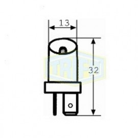 Лампа автомобильная с клиновидним цоколем Trifa 24V 2,4W white (2771)