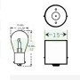 Лампа автомобильная прожекторная Trifa 12V 25W BA 15s (00403)