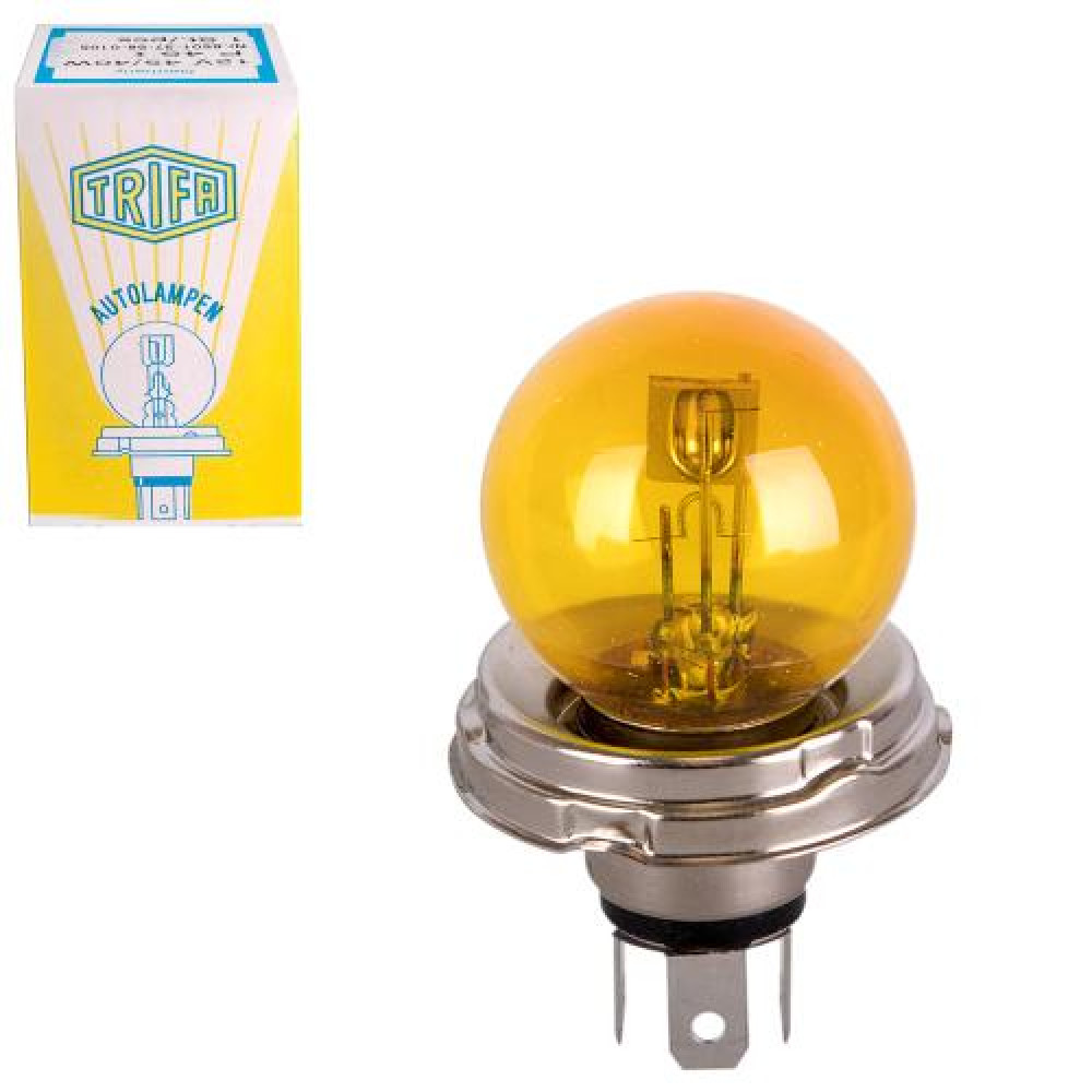 Лампа автомобильная  Асим. для фари 12V 45/40W жовта (8501)
