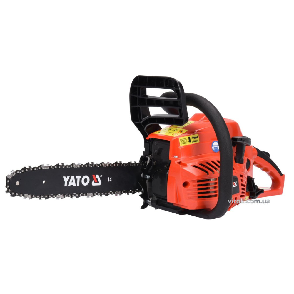 Бензопила ланцюгова YATO; 37,2 см³, 1,3 кВт, шина- 14" (33 см) [1]