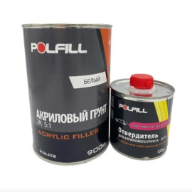 Polfill Грунт акриловый Polfill 5:1 Eco 0.75l белый++зат.0,15l