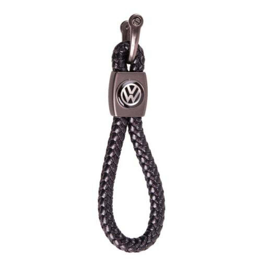 Брелок кож. зам.  плетёный со скобой CN VOLKSWAGEN