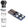 Лампа PULSO/габаритная/LED T10/W2.1x9.5d/W5W/8SMD-3030/12v/4w/80lm White