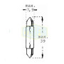 Лампа автомобильная Festoon лампа Trifa 24V 3W SV 7-8 7,9x36 (01209)