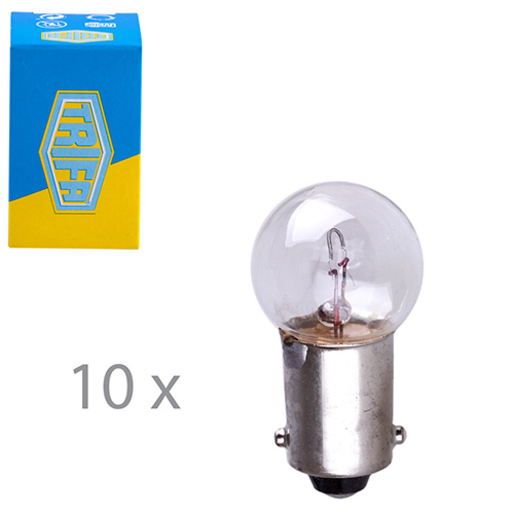 Лампа автомобильная индикаторная лампа Trifa 12V 6,0W BA 9s (00110)