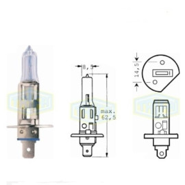 Лампа автомобильная  Галогенная лампа для фары Trifa H1 12V 100W (01635)