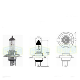 Лампа автомобильная  Галогенная лампа для фары Trifa HS1 6V 35/35W PX 43t (01650)