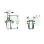 Лампа автомобильная с клиновидним цоколем Trifa 12V 1,2W BAX10s/B8,3d (02719)
