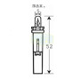 Лампа автомобильная с клиновидним цоколем Trifa 12V 1,2W BG 8,5 S/40 black (02737)