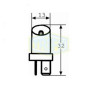 Лампа автомобильная с клиновидним цоколем Trifa 24V 2,4W REF9 T2 white (02771)