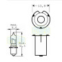 Лампа автомобильная для фары мотоцикла Trifa HS2 12V 15W PX 13,5s (00412)
