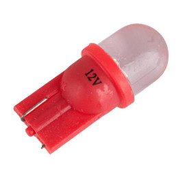 Лампа автомобильная светодиодная LED с пластиковим цоколем Trifa 12V 0,27W W2,1x9,5d T10 20mA red (02803)