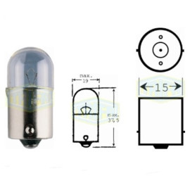 Лампа автомобильная Сферичная лампа Trifa 12V 15W BA 15s (00308)