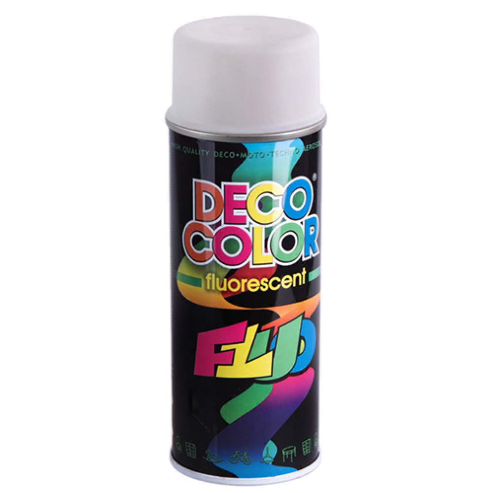 Deco Color Краска аэроз. 400ml Decoration флуоресцентная/белая
