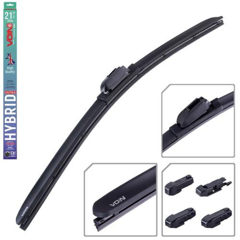 Щетки стеклоочистителя гибридные  VOIN 21"-530мм (TPX6M-21") HYBRID Ultra (5 адаптеров)