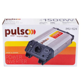 Преобраз. напряжения PULSO/IMU-1524/24V-220V/1500W/USB-5VDC2.0A/мод.волна/клеммы