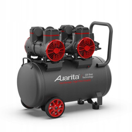 Безмасляный четырёхпоршневой компрессор 50 л 220V с сепаратором AUARITA 2-1450X2F50-220
