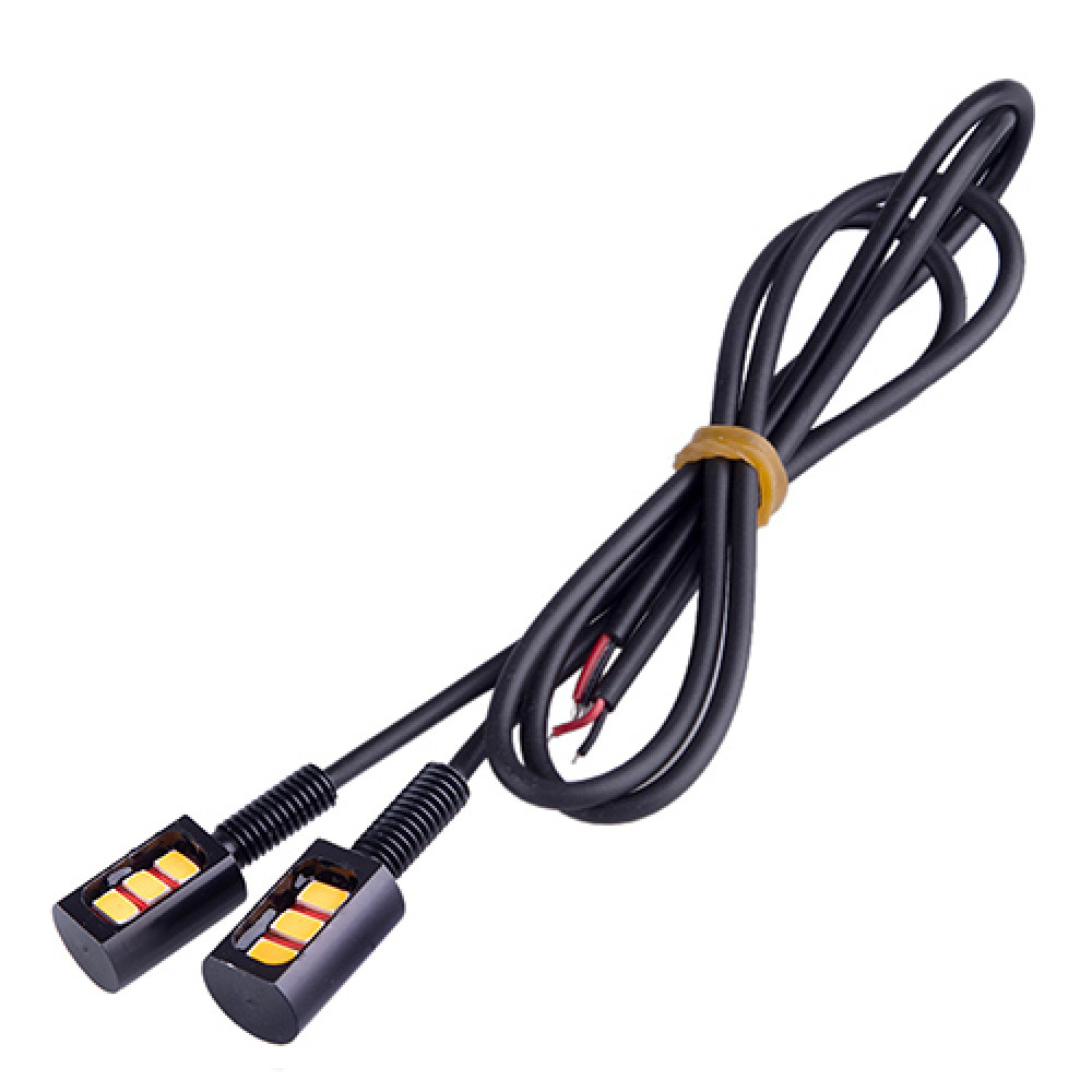 Болты для крепления номера с подсветкой 5630-3SMD 12V чёрные 2шт. Yellow (AG-PZD 5630-3SMD Y)