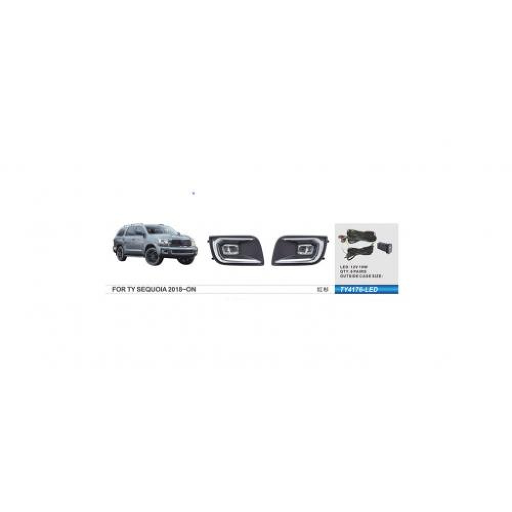 Фары доп.модель Toyota Sequoia 2017-/TY-4176L/LED-12V6W/эл.проводка