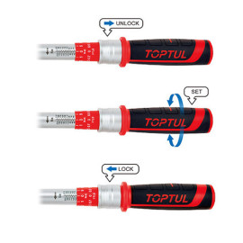 Динамометрический ключ TOPTUL 1/2"x580мм 70-350Nm ANBV1635