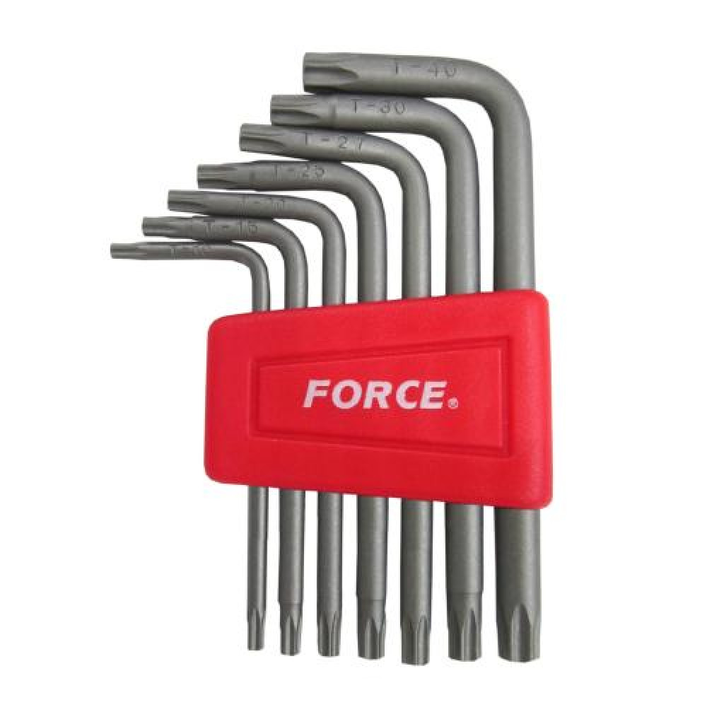 Набор ключей Torx Г-обр. с отверстием 7 пр. (Т10-Т40) (FORCE 5071T)