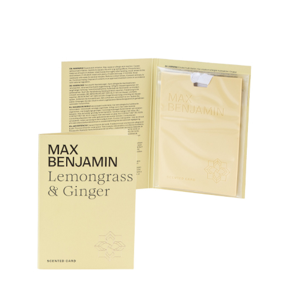 Освежитель воздуха MAХ Benjamin Scented Card Lemongrass&Ginger (717684)