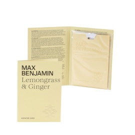 Освежитель воздуха MAХ Benjamin Scented Card Lemongrass&Ginger (717684)