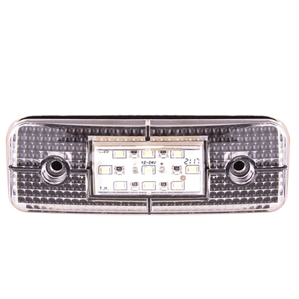 Повторитель габарита (овал) 9 LED 12/24V белый (TH-930-white)