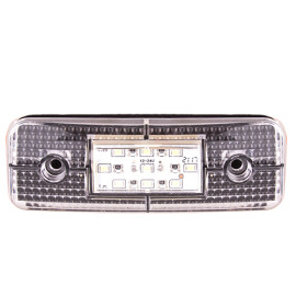 Повторитель габарита (овал) 9 LED 12/24V белый (TH-930-white)