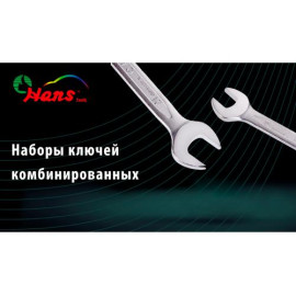 HANS. Набор ключей комбинированный 14 пр. 10-32 мм лента  (16614M)