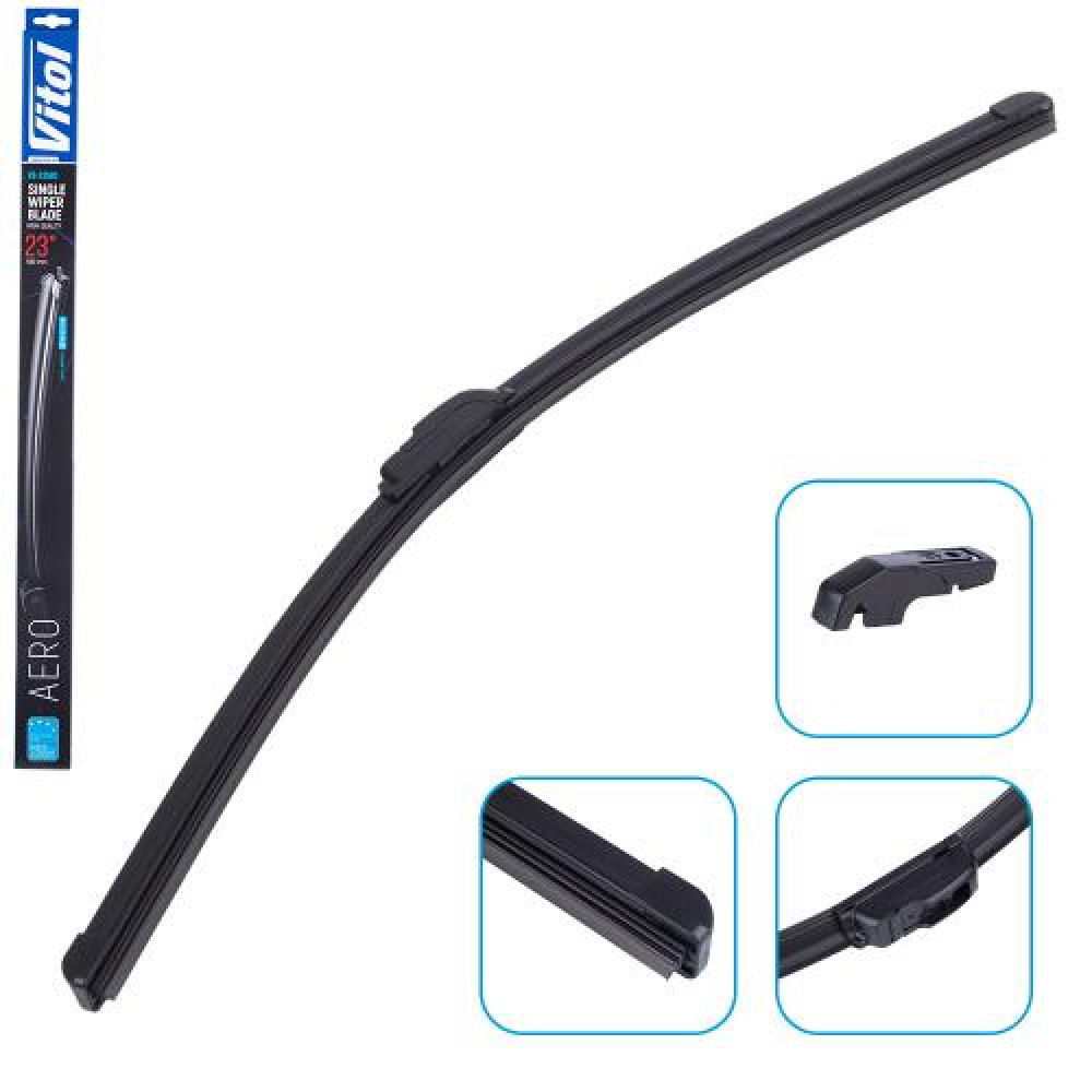 Щетка стеклоочистителя бескаркасная VITOL AERO 23" (580 мм)