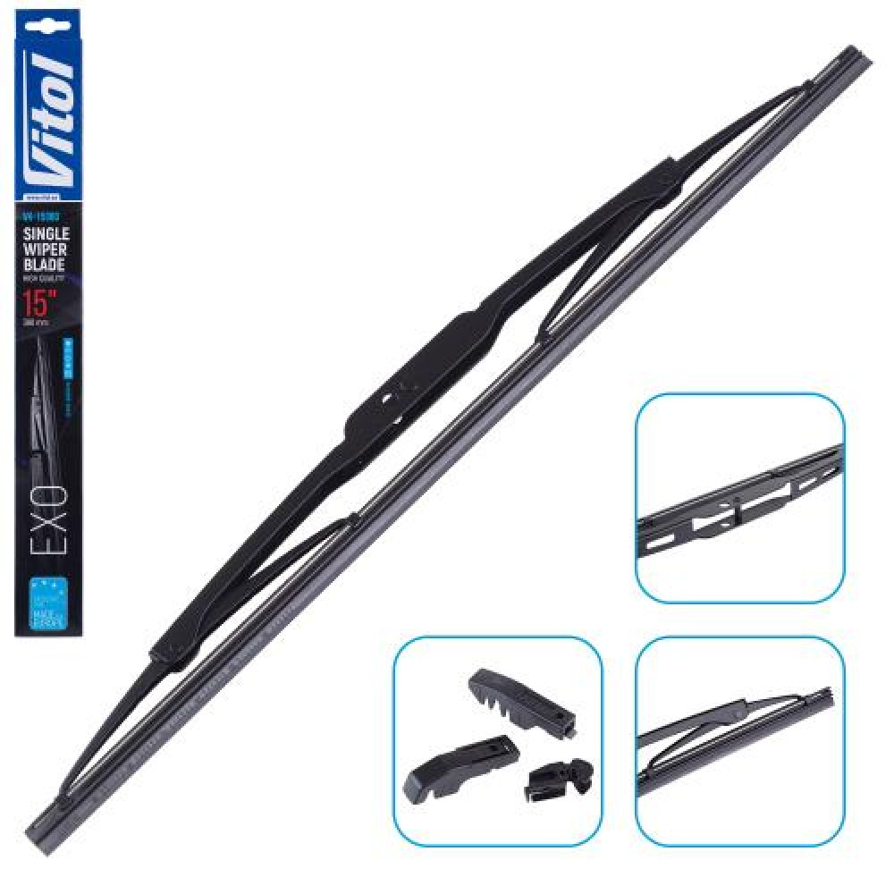 Щетка стеклоочистителя каркасная VITOL EXO 15" (380 мм)