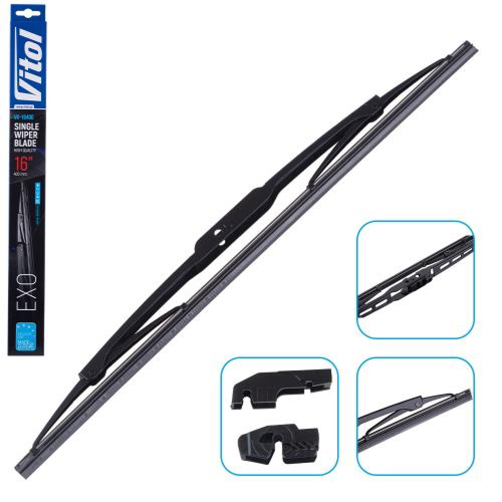 Щетка стеклоочистителя каркасная VITOL EXO 16" (400 мм)