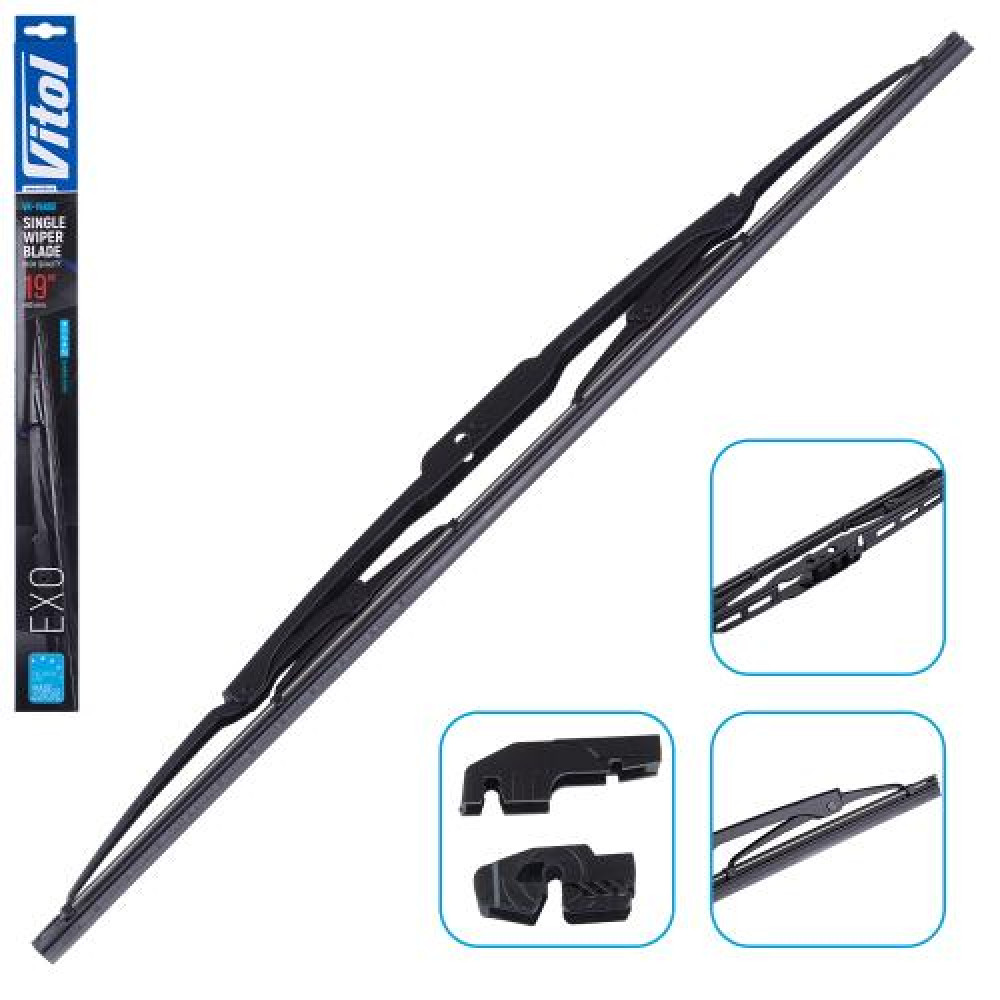 Щетка стеклоочистителя каркасная VITOL EXO 19" (480 мм)