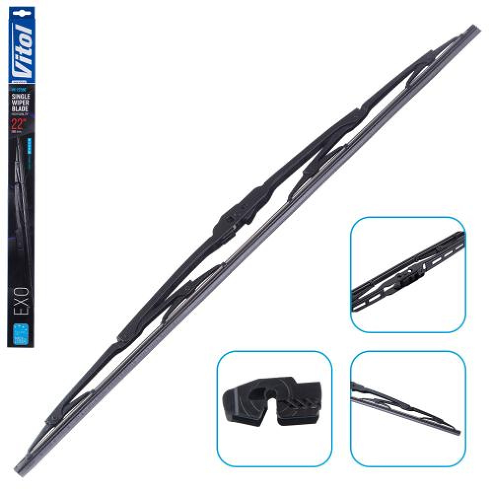Щетка стеклоочистителя каркасная VITOL EXO 22" (560 мм)