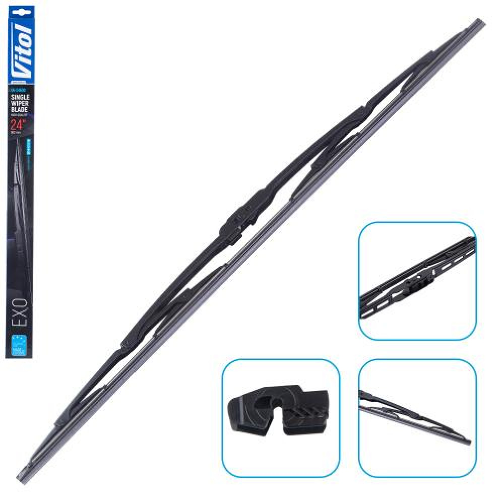 Щетка стеклоочистителя каркасная VITOL EXO 24" (600 мм)