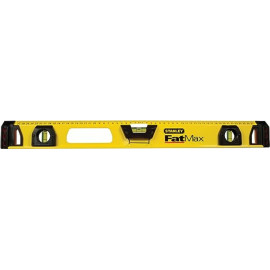 Рівень STANLEY "FatMax I Beam": L= 60 см, 3 капсули, алюмінієвий корпус + олівець, похибка 0,5 мм/м
