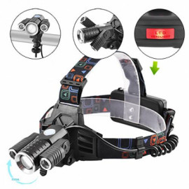 Фонарь  налобный Police W602-T6+2XPE 2x18650, zoom, ЗУ 220V/12V, Box