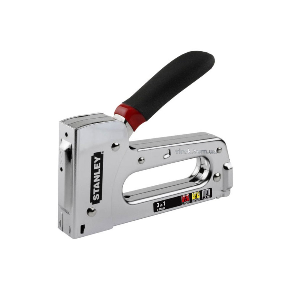 Степлер STANLEY "Light Duty TR120" для скоб типу "А" і шпильок типу "J"