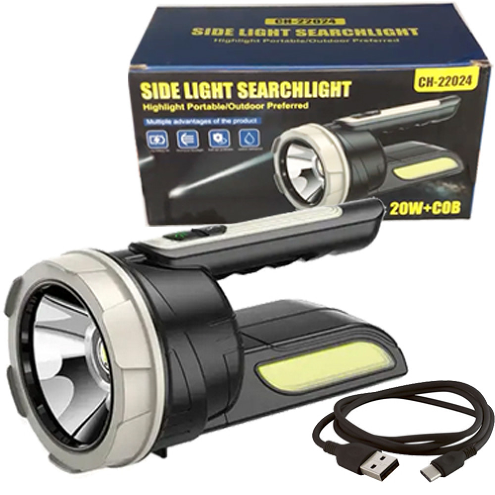 Фонарь переносной CH-22024-5W+COB, Li-Ion аккум., ЗУ Type-C, Box