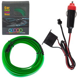 Подсветка салона гибкий холодный неон 5 м Green AL01-5M G (AL01-5M G)