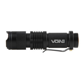 Фонарик ручной VOIN VL-3028, LED XPE, 100Lm, зум, алюминий, 1хАА (не в комплекте)