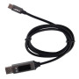 Кабель VOIN CC-3201C GY , USB - Type C 3А, 1m, grey с дисплеем