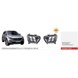 Фары доп.модель KIA Sorento/2016-18/KA-994-LED/U.S TYPE/DRL (KA-994-LED-WO)