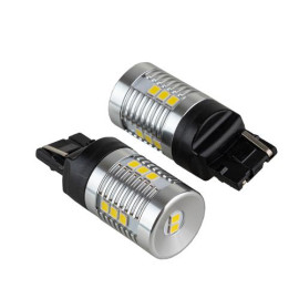 Лампа PULSO/габаритная/LED 7440/W3x16d/14SMD-2835/1контакт/9-18v/1050lm/WHITE