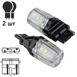Лампа PULSO/габаритная/LED 3156/W2.5x16q/12SMD-2835/1контакт/9-36v/550lm/WHITE