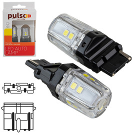 Лампа PULSO/габаритная/LED 3156/W2.5x16q/12SMD-2835/1контакт/9-36v/550lm/WHITE