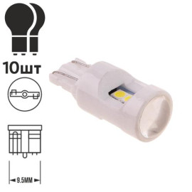 Лампа диодная T-10 -6SMD-3030 ceramic линза  54248 (T-10-3030-6TC)