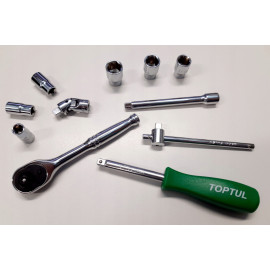 Набор инструмента в кейсе TOPTUL 1/4" 17ед. GCAD1701