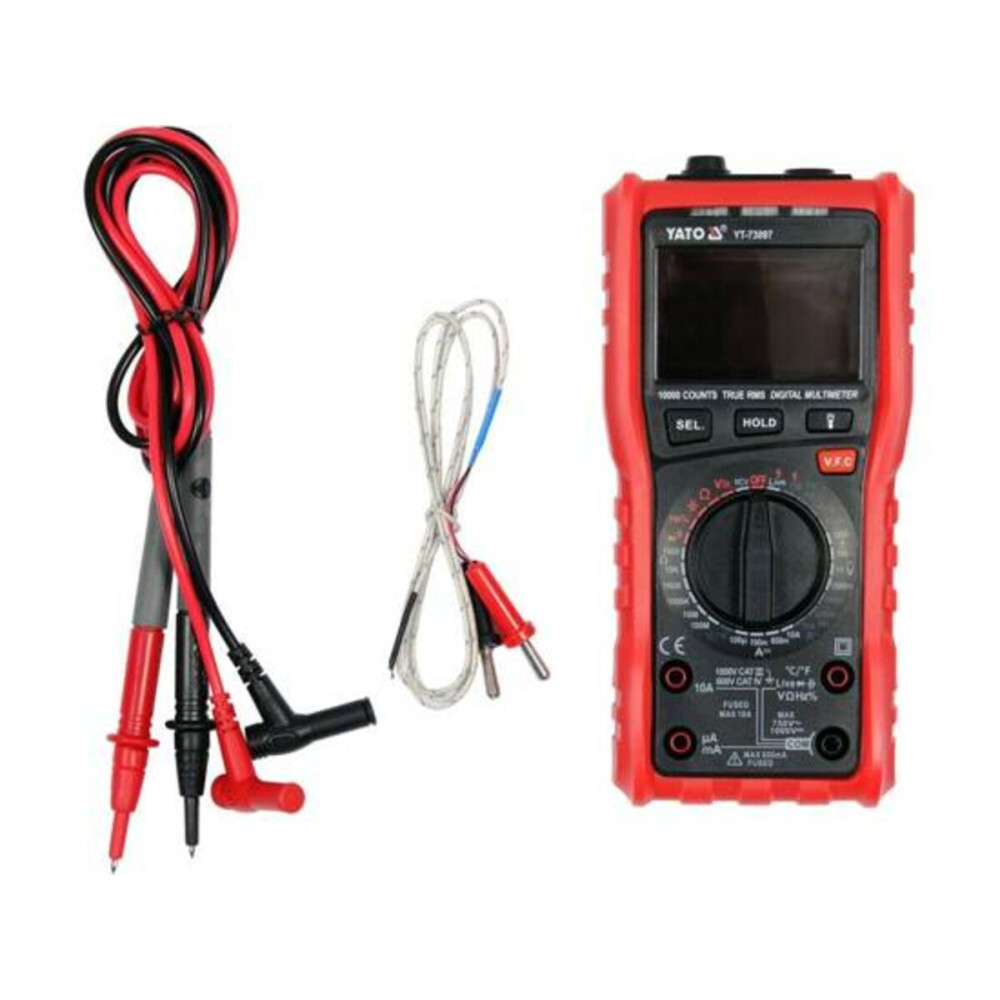 Мультиметр TRUE RMS Z електричних параметрів YATO з LCD-цифровим діапазоном 9999 [30]